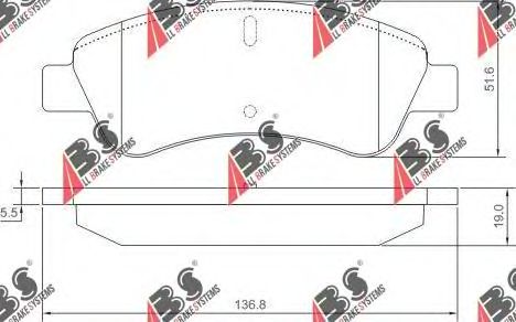 Тормозные колодки A.B.S. 37272