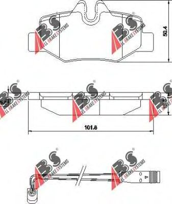 Тормозные колодки A.B.S. 37450