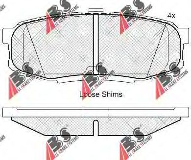 Тормозные колодки A.B.S. 37702