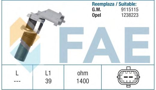 Датчик положения коленвала, распредвала FAE 79182
