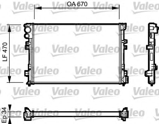 Радиатор охлаждения VALEO 731168
