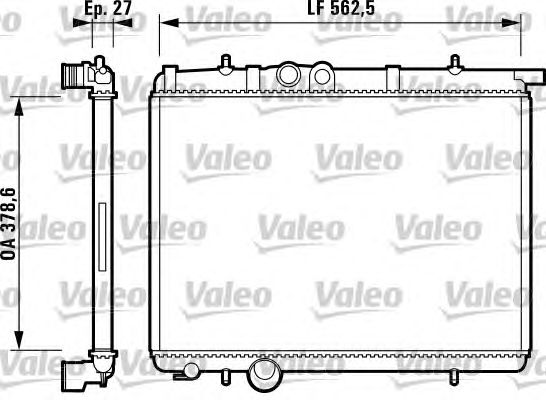 Радиатор охлаждения VALEO 732793