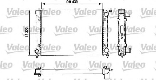 Радіатор, охолодження двигуна VALEO 883820