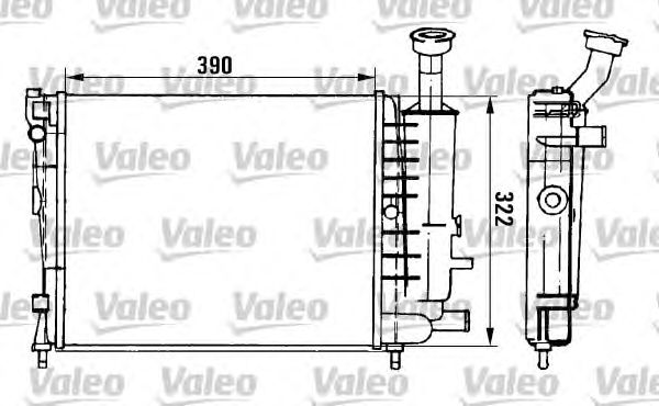 Радиатор охлаждения VALEO 961149