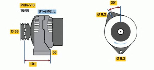 Генератор BOSCH 0 124 325 089