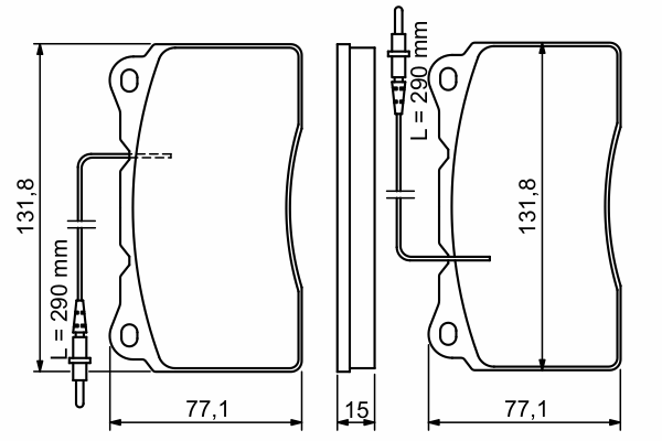 Тормозные колодки BOSCH 0 986 424 738