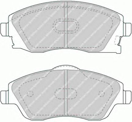 Тормозные колодки FERODO FDB1424