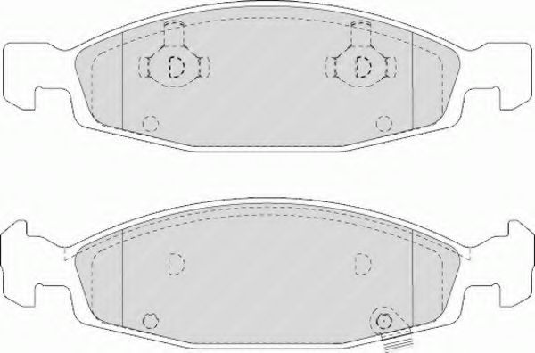 Тормозные колодки FERODO FDB1523