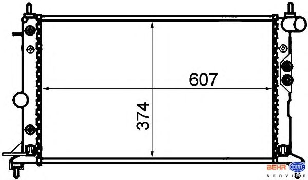 Радиатор охлаждения HELLA 8MK 376 718-711