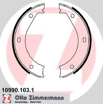 Тормозные колодки ручника ZIMMERMANN 10990.103.1