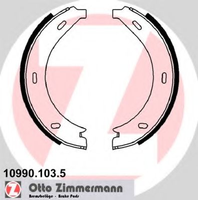 Тормозные колодки ручника ZIMMERMANN 10990.103.5
