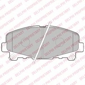 Тормозные колодки DELPHI LP2166