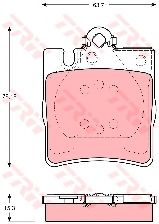 Тормозные колодки TRW GDB1334