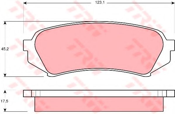 Гальмівні колодки TRW GDB3198