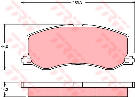 Гальмівні колодки TRW GDB3237
