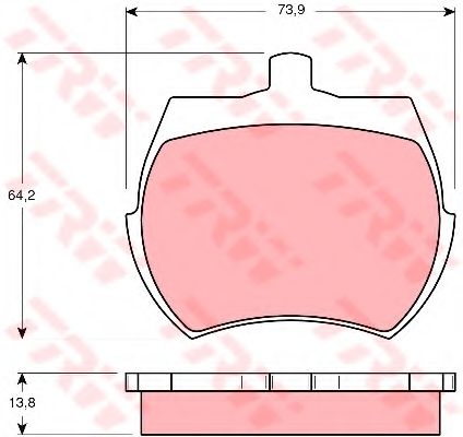 Тормозные колодки TRW GDB332
