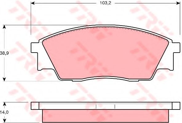 Тормозные колодки TRW GDB991
