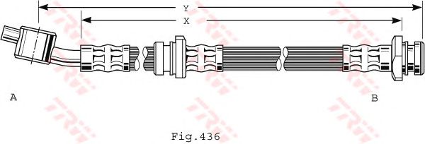 Тормозной шланг TRW PHD480