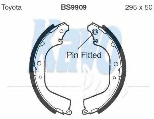 Тормозные колодки KAVO PARTS BS-9909