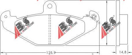Тормозные колодки A.B.S. 36788