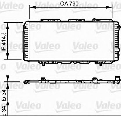 Радиатор охлаждения VALEO 731611
