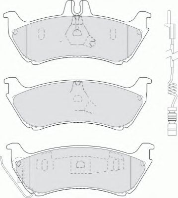 Тормозные колодки FERODO FDB1608