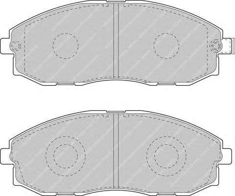 Тормозные колодки FERODO FVR1498