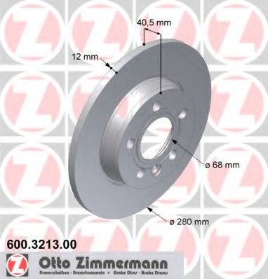 Гальмівний диск ZIMMERMANN 600.3213.00
