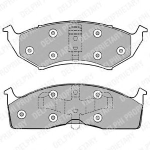 Тормозные колодки DELPHI LP1166