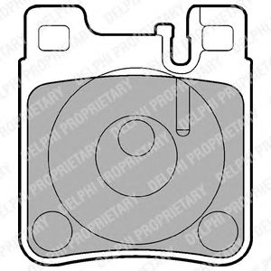 Тормозные колодки DELPHI LP841