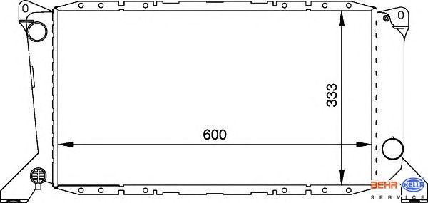 Радиатор охлаждения BEHR HELLA SERVICE 8MK 376 720-211