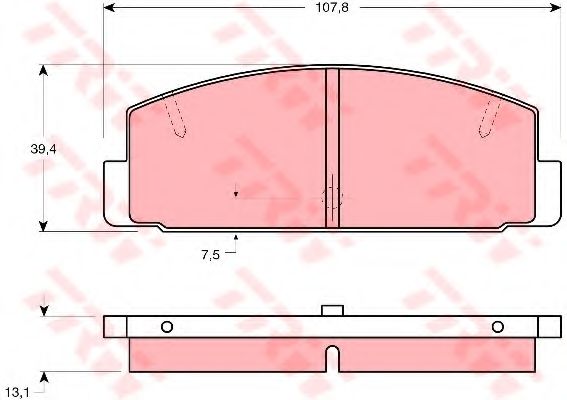 Тормозные колодки TRW GDB1027