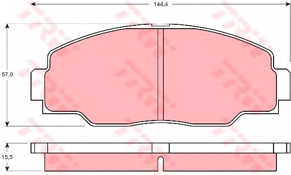 Тормозные колодки TRW GDB1042