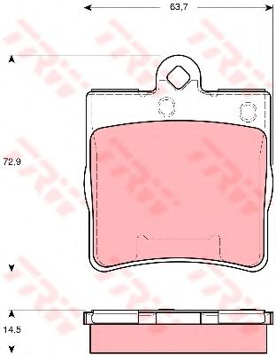 Тормозные колодки TRW GDB1545