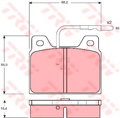 Тормозные колодки TRW GDB156