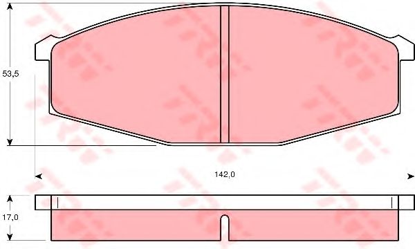 Тормозные колодки TRW GDB251