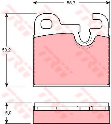 Тормозные колодки TRW GDB259