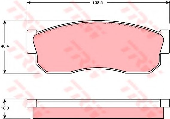 Тормозные колодки TRW GDB288