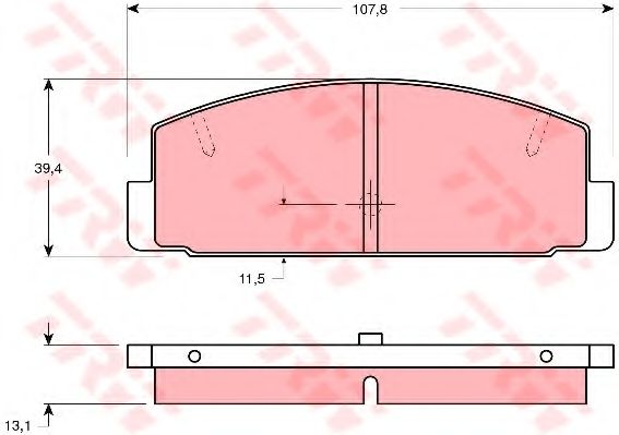 Тормозные колодки TRW GDB3088