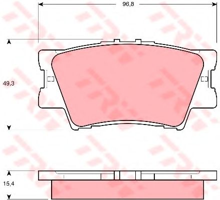 Гальмівні колодки TRW GDB3426