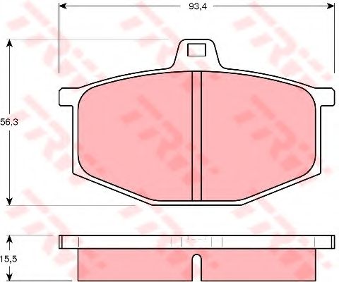 Тормозные колодки TRW GDB405