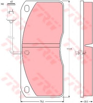 Тормозные колодки TRW GDB453