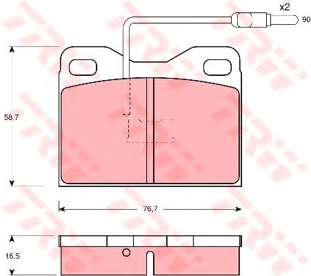 Тормозные колодки TRW GDB909
