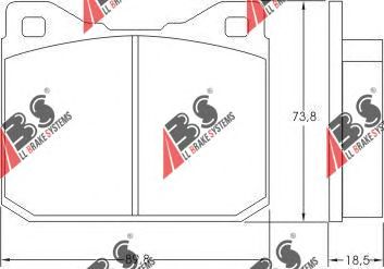Тормозные колодки A.B.S. 36104