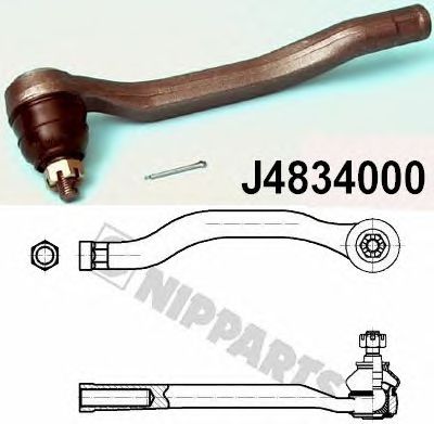 Наконечник рулевой тяги NIPPARTS J4834000