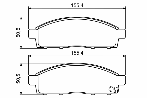 Тормозные колодки BOSCH 0 986 494 268