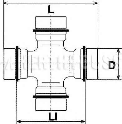 Карданный шарнир HERTH+BUSS JAKOPARTS J2923000