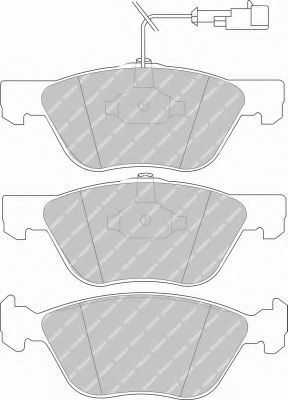 Тормозные колодки FERODO FDB1052