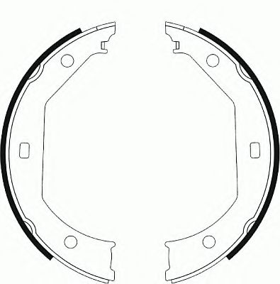 Тормозные колодки ручника FERODO FSB585