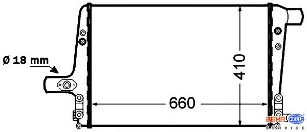 Интеркулер HELLA 8ML 376 776-041